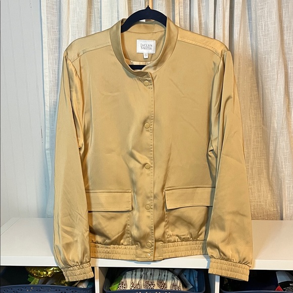 Jaclyn Smith Jackets & Blazers - Jaclyn Smith Vintage Gold Bomber Jacket, Size L